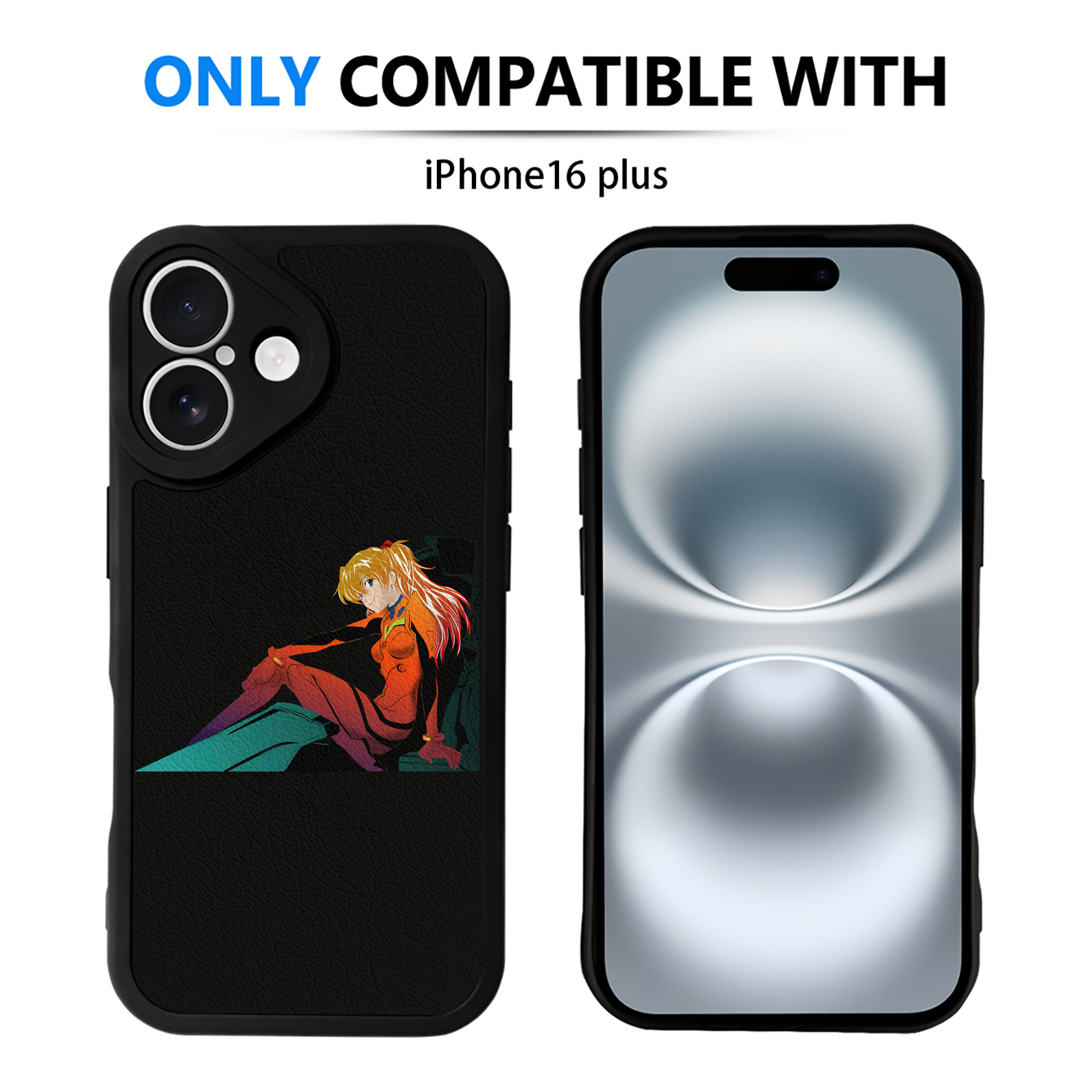（画像用） EVA 新世紀エヴァンゲリオン 【iPhone 16シリーズ対応】シリコンスマホケース（レザー調） 材質：シリコン